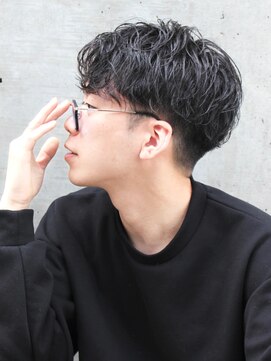 ネクストフォーヘアー(NEXT for hair) ルーズパーマ刈り上げショート黒髪