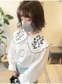 20代30代切りっぱなしボブパーマくせ毛風パーマ大人可愛い