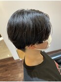 前下がりマッシュショート