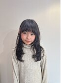 顔まわりレイヤーセミロング