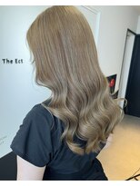 ジエクトカナウ 大阪梅田店(The Ect canow) グレーベージュ前髪カーキベージュフレンチカジュアル