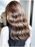 縮毛矯正ロング♪コスメストレート髪質改善ココアベージュ