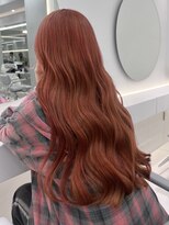 アールプラスヘアサロン(ar+ hair salon)&nbsp;ニュアンスレッド×オレンジブラウン