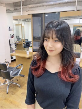 ゴウトゥデイシェアサロン 町田店(GO TODAY SHAiRE SALON) グラデーション×カシスレッド