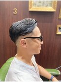 MEN'Sミドルスキンツーブロックフェードカット　メンズ/床屋