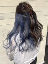 ルノン フィージュ(LUNON fieju)&nbsp;インナーカラー×ブルー/ダブルカラー/インナーカラー