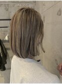 ハイライトでハイトーングレージュ！福岡ハイライト