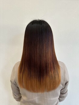 アン アオヤマ(Ann AOYAMA)の写真/真っ直ぐすぎない自然なストレートヘア♪髪のくせやうねりにお困りの方は是非一度ご相談下さい！