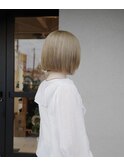 タッセルボブ/切りっぱなしボブ/ハイトーン