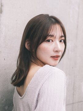 ガーデン 渋谷(GARDEN) ミディアムヘア　レイヤーカット　デジタルパーマ　くびれヘア