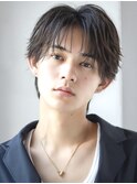 フェザーショートシースルーニュアンスパーマフェザーパーマ