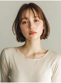 くびレイヤーエモージュグレージュカラーくびれショート/吉祥寺