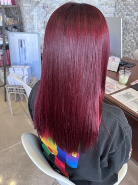 アチーブティルスマートサロン 豊川末広通店(achieve till Smart Salon) ワインレッドカラー
