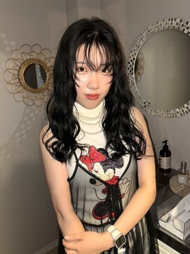 チャプター 問屋町(chapter) 透明感ケアカラーグレージュカラー顔まわりレイヤーカット韓国