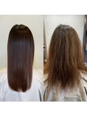 ストレートエステ＋カット+髪質改善トリートメント