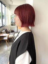ヘアーアイストゥーレ(HAIR ICI TRE)&nbsp;ブリーチなしカラーピンクレッドラベンダーオレンジ  担当渡辺聖