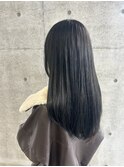  大人っぽい暗髪グレージュ