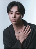 メンズ髪質改善縮毛矯正センターパート地毛風ストレート癖毛