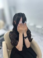 シェル(Shell)&nbsp;編みあげハーフツイン/北新地ヘアセット