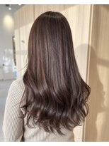 リエットヘアー 西尾市杢左店(Lie-et. hair)&nbsp;【ラベンダーブラウン】で叶えるうるツヤ髪ロングスタイル
