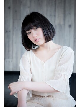 コマ(coma) 【coma中野】シンプルな黒髪ボブスタイル