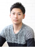 メンズ 爽やか刈上げショートスタイル アップバング ビジネス◎