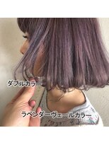 美容室 ファクト(fact)&nbsp;可愛さUP◎パープルピンクアッシュダブルカラー☆ふわりボブ