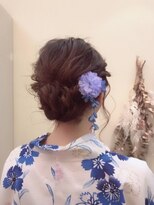 ネオリーブリノア 北千住東口店(Neolive Linoa)&nbsp;ねじり編み込み　ヘアセット　浴衣