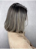 【Zina 池袋】イメチェン毛先パーマ耳かけ×フォギーベージュ