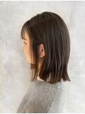 20代30代くせ毛、多毛、剛毛でも酸熱で切りっぱなしワンレンボブ