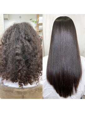 アンフィドットドゥルドゥ(AnFye.dueldo) 高難易度ジュエリーシステム縮毛矯正【CALURE】で艶髪ストレート