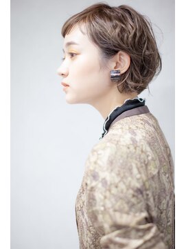 アッシュ 池袋店(Ash) ピアスが似合うボブ　　＃池袋駅