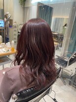 ヘアーエスクールエミュ(hair S. COEUR emu)&nbsp;ピンクブラウンカラー