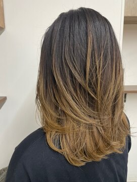 ベルクープス 天王寺店(Belle Coupes) 【BelleCoupes】エアータッチバレイヤージュ グラデーション