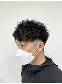 ツーブロック×パーマ
