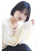 大人可愛い☆ショートボブ☆ショコラアッシュ20代30代40代