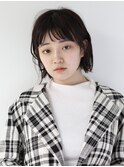 大人可愛い 肩上外はねボブ