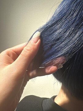 ネオヘアー 曳舟店(NEO Hair) ネイビーブルー×ネオングリーン