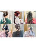 【hinari】#ヘアセット #浴衣ヘア #お呼ばれヘア