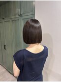 髪質改善トリートメント×前下がり丸みボブ