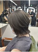 ボブレイヤー×オリーブグレージュ