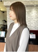 伸ばしかけの方におすすめ♪シアーベージュ/外ハネボブ