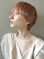 パーク(PARK)&nbsp;【PARK】ピンクベージュ×ブラントマッシュウルフ