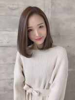 ひし形 好印象◎小顔 無造作カール ボブ丸みショート/era加藤