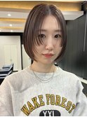 xブリーチ/イメチェン/ホワイトブロンド/外ハネボブ/美髪/