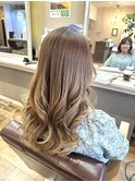 髪質改善トリートメントミルクティーベージュノンジアミンカラー