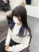 アオ(AO。)&nbsp;顔周りカット/ラベンダーカラー/インナーカラー