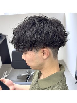 ウェーブ(WAVE) 波巻きパーマ/波巻きスパイラル/波打ちパーマ/メンズパーマ