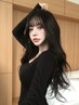 ◆カラー&シールエクステ70枚◆人毛100%_ロング50cm ￥33000→