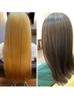 リーフ(REEF)の写真/【当日予約OK！】 日々のセットを楽に♪縮毛矯正・ストレートで圧倒的な再現性！◎＜縮毛矯正＞